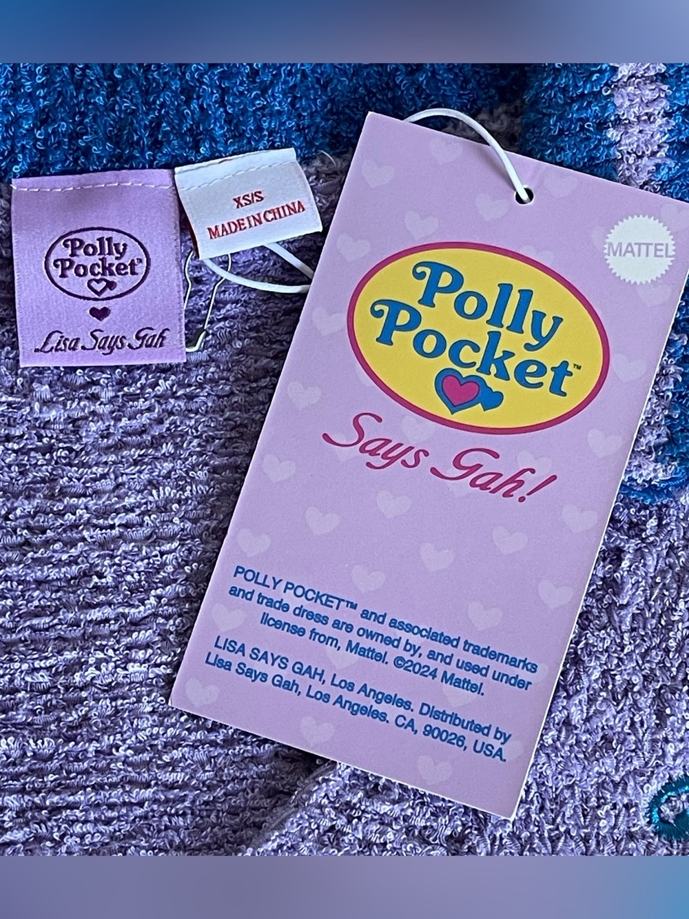 Lisa Says Gah x Polly Pocket Cynthia Fuzzy Polo Size XS/S - Picture 4 of 11
